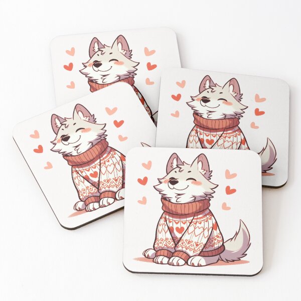 Item preview, Heart Sweater Wolf Valentine's Day designed and sold by LemuellTrends.