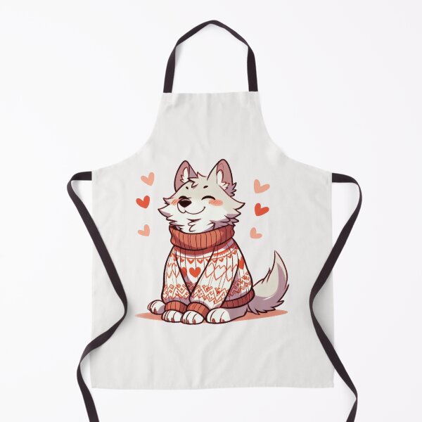 Item preview, Heart Sweater Wolf Valentine's Day designed and sold by LemuellTrends.