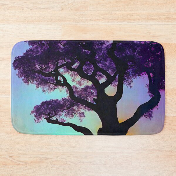 Item preview, Surreal Aurora Sunset Jacaranda Mother Child and Dog designed and sold by Fredster1966.