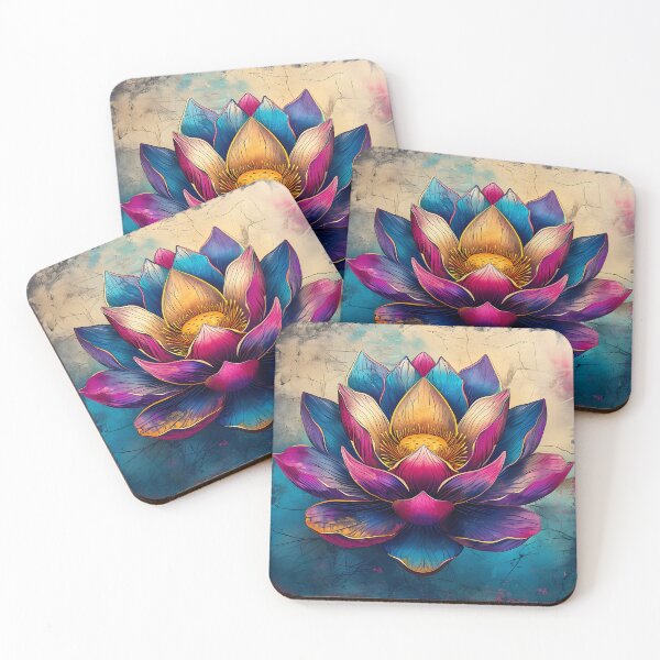 Item preview, Eternal Bloom - Vibrant Lotus Artwork designed and sold by inkArtistryfine.