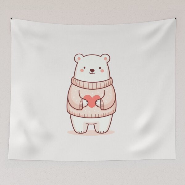 Item preview, Heart Sweater Polar Bear Valentine's Day designed and sold by LemuellTrends.