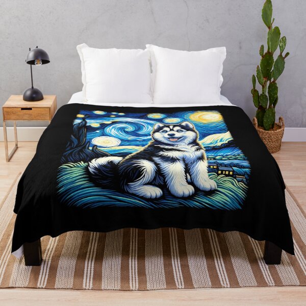 Item preview, Van gogh Starry Night Husky designed and sold by Vangoholic.