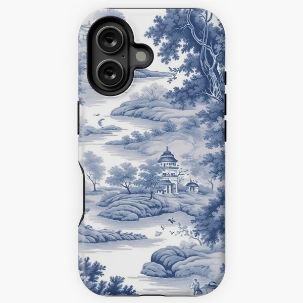 Vista previa del artículo con la obra «Toile De Jouy Azul Y Blanco», diseñado y vendido por NumericaDesigns.