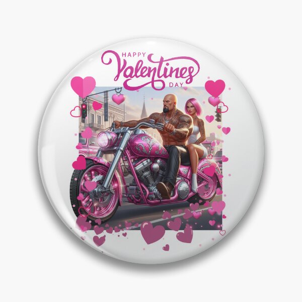 Item preview, Happy Valentine's Day biker style  designed and sold by SeeingBeyond.