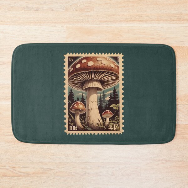 Item preview, Mushroom Postage Stamp  designed and sold by KaidasFerns.