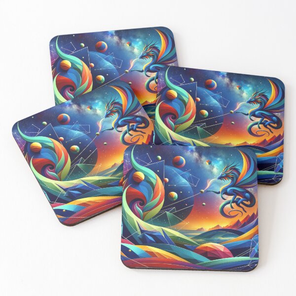 Artikelvorschau, Wunderlicher Drache in einer surrealen Galaxie entworfen und verkauft von SunkenCost.