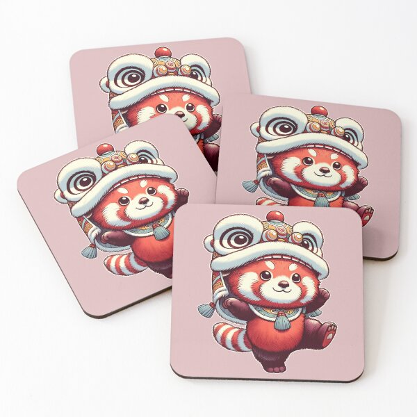 Item preview, Lion Dance, Red Panda Lion Dancer CNY 2024  designed and sold by LeChocoholic.