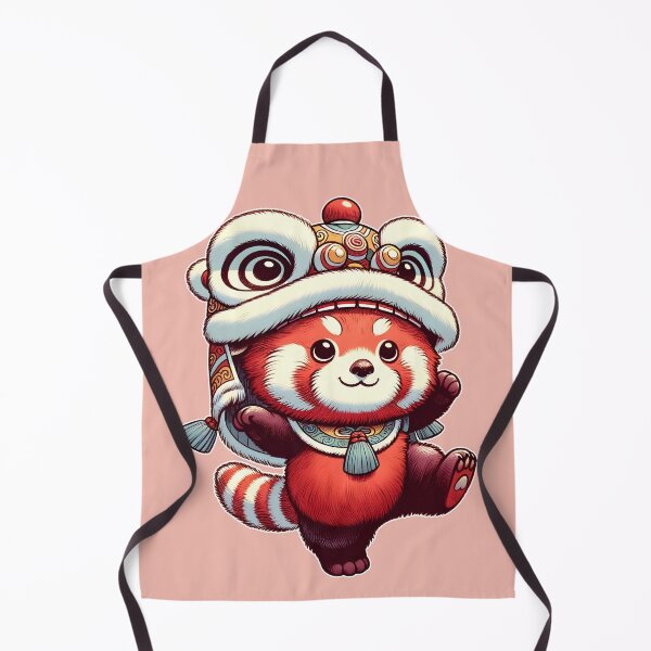 Item preview, Lion Dance, Red Panda Lion Dancer CNY 2024  designed and sold by LeChocoholic.