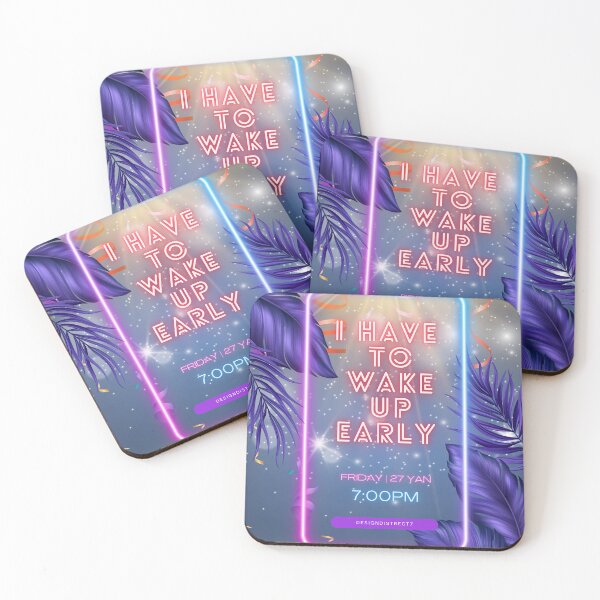 Item preview, i Have To Wake Up Early - Spiral Notebooks designed and sold by DesignDistrict7.