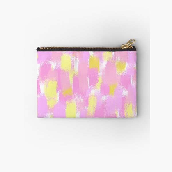 Item preview, Yellow and Pink Abstract Paint Strokes designed and sold by Amidesigns24.