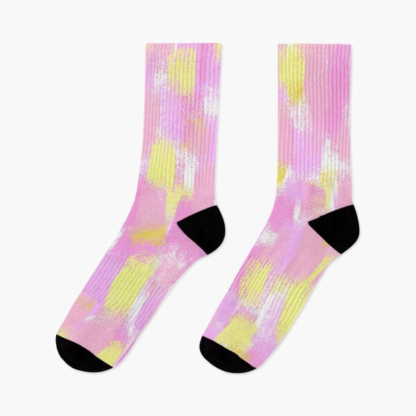Item preview, Yellow and Pink Abstract Paint Strokes designed and sold by Amidesigns24.