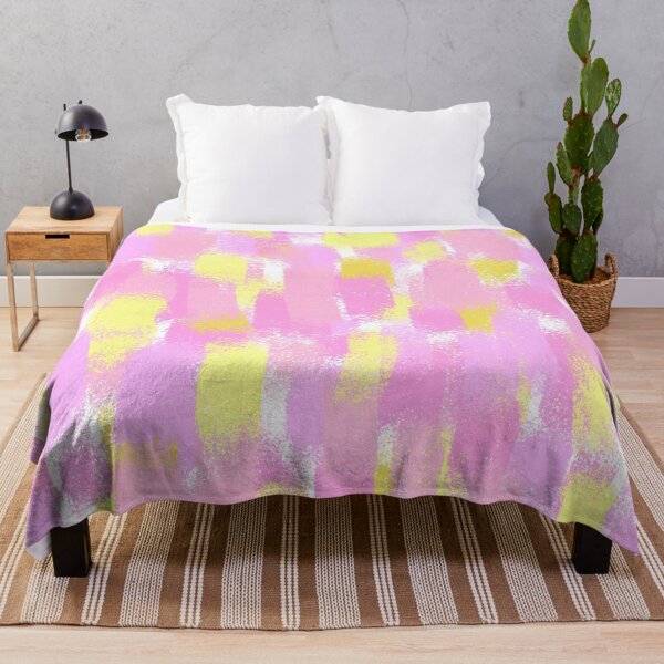 Item preview, Yellow and Pink Abstract Paint Strokes designed and sold by Amidesigns24.