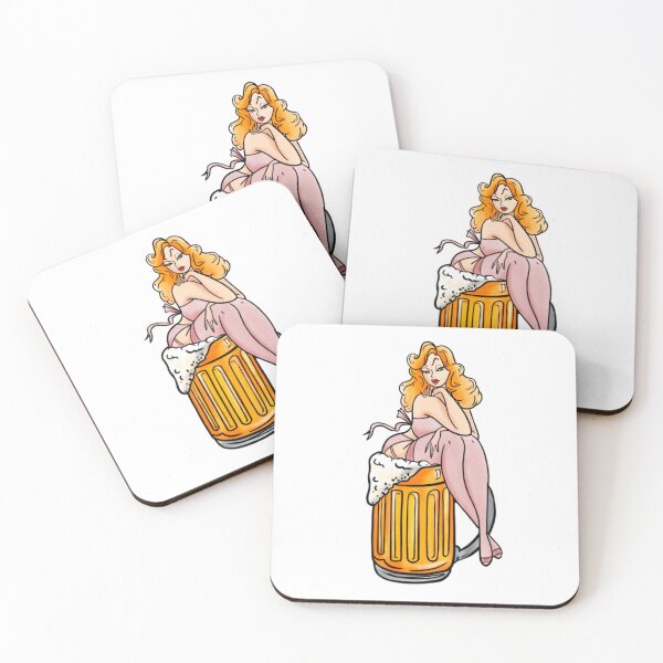 Item preview, Pin-up beer girl  designed and sold by Jesanns.