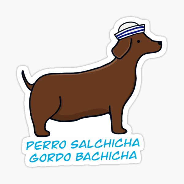 Perro Salchicha Sticker for Sale by Agata Bertolini