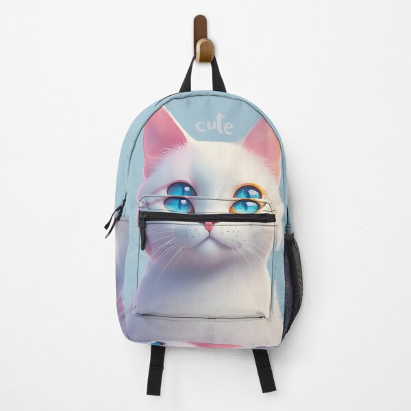 Item preview, Charming Gaze - Heterochromatic Cat Portrait designed and sold by inkArtistryfine.