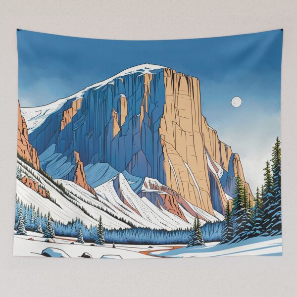 Item preview, Mount El Capitan Snowy Landscape I designed and sold by Secondearth.