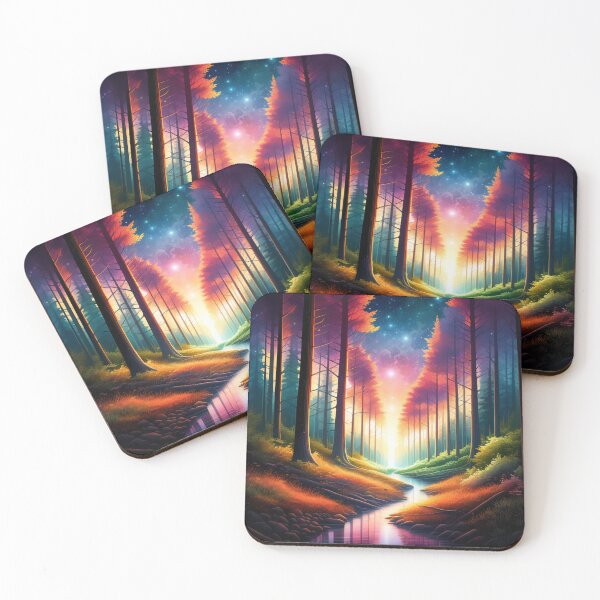 Item preview, Bight Colored Forest  designed and sold by PanoramicVistas.