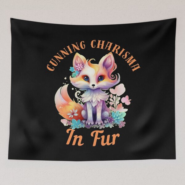 Item preview, Cunning Charisma In Fur. fox portrait designed and sold by FoxVibes.