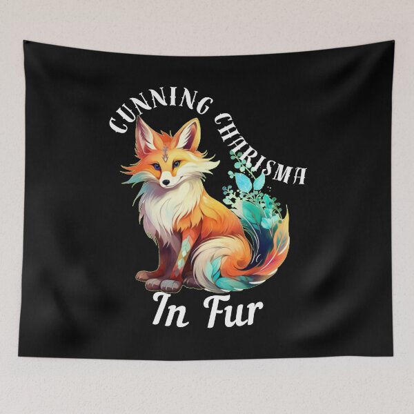 Item preview, Cunning Charisma In Fur. fox quote designed and sold by FoxVibes.