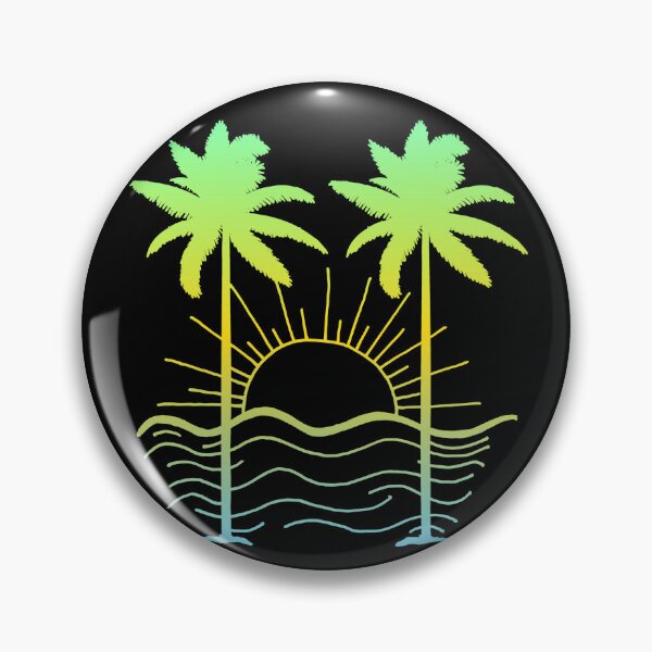 Item preview,  Vibrant Palm Tree Sunset Silhouette! designed and sold by Sun Sand & Sea Art.