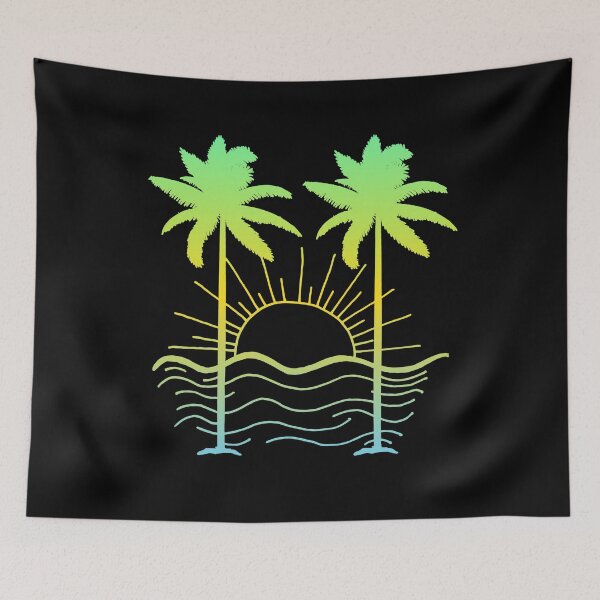Item preview,  Vibrant Palm Tree Sunset Silhouette! designed and sold by Sun Sand & Sea Art.