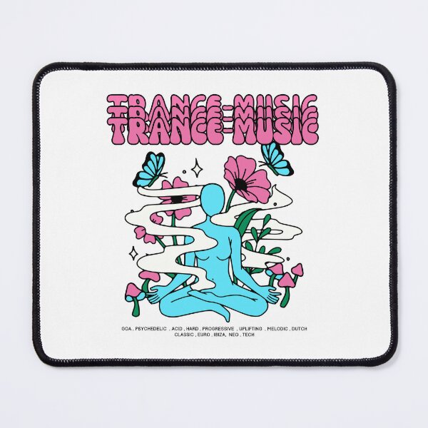 Item preview, TRANCE  - Music Meditation  (soft pink/blue/black)  designed and sold by Discothreadz.