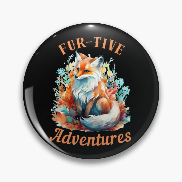 Item preview, Fur-Tive Adventures. fox portrait designed and sold by FoxVibes.