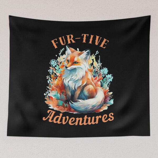 Item preview, Fur-Tive Adventures. fox portrait designed and sold by FoxVibes.