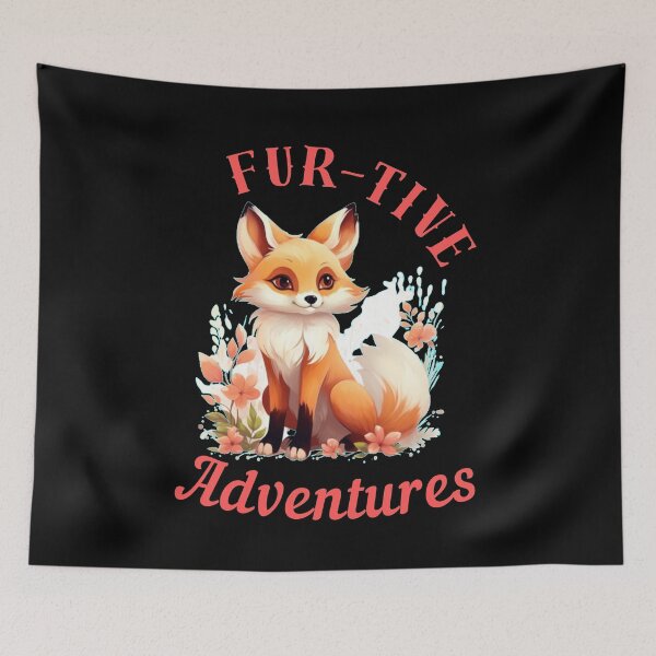 Artikelvorschau, Pelzige Abenteuer. Retro-Fuchs entworfen und verkauft von FoxVibes.