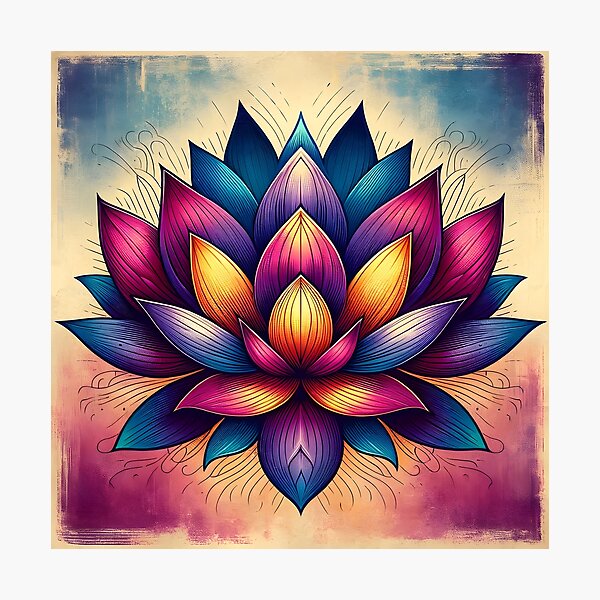 Item preview, Radiant Bloom Mandala - Vivid Elegance designed and sold by inkArtistryfine.