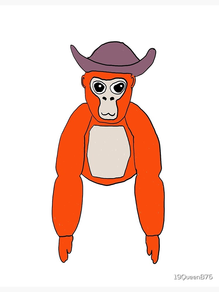 Gorilla Tag Fan Merch, Red Monk Hat Photographic Print