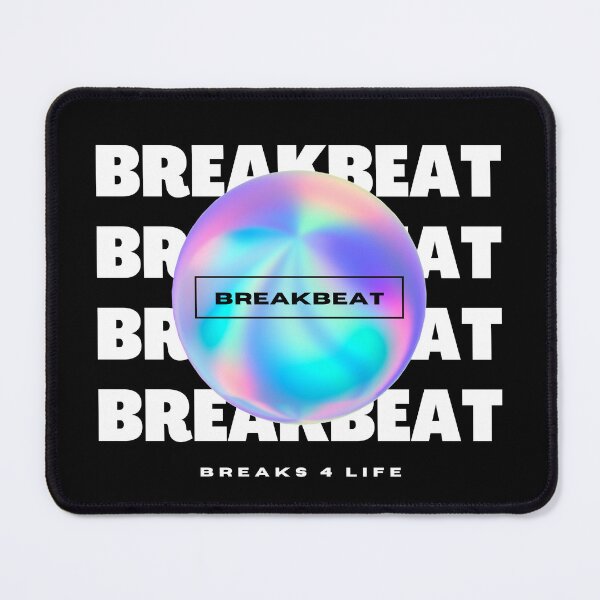 Item preview, BREAKBEAT - Y2k Breaks 4 Life (white) designed and sold by Discothreadz.