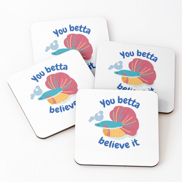 Item preview, Funny Colorful Betta Fish Quote  designed and sold by Bridget Swanson.