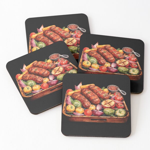 Item preview, Barbequed Sausages and Veggies Platter designed and sold by Alicia Chee.