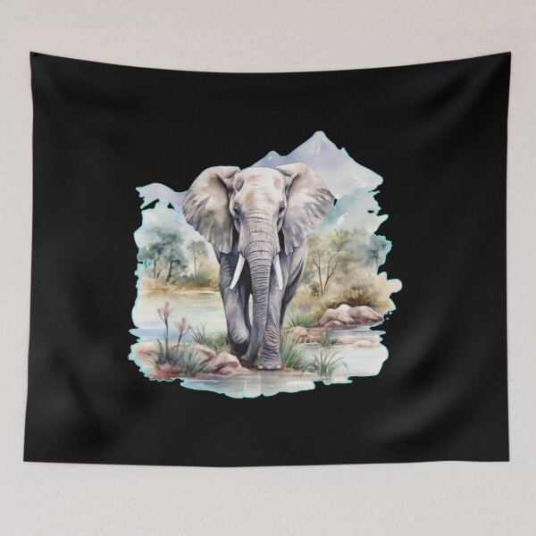 Item preview, Wild Elephant designed and sold by ElephantVibes.