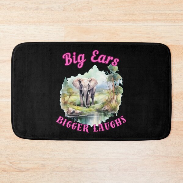 Item preview, Big Ears, Bigger Laughs. elephant saying designed and sold by ElephantVibes.