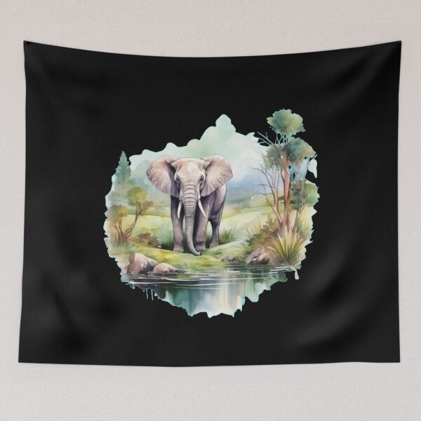 Item preview, Wild Elephant designed and sold by ElephantVibes.