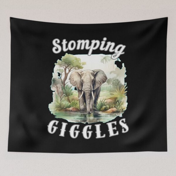 Item preview, Stomping Giggles designed and sold by ElephantVibes.
