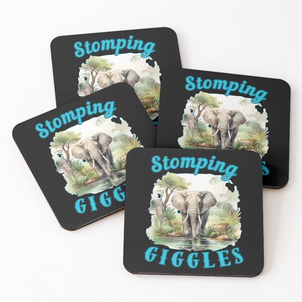 Item preview, Stomping Giggles. funny elephant designed and sold by ElephantVibes.