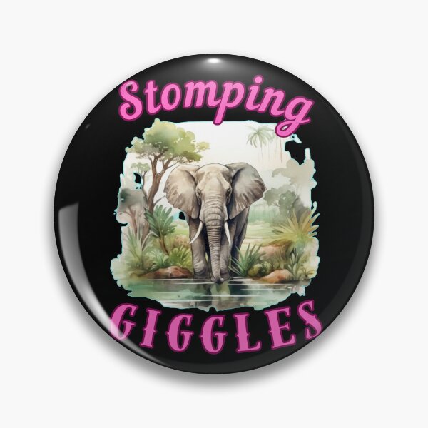 Item preview, Stomping Giggles. elephant head designed and sold by ElephantVibes.