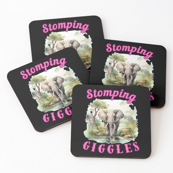 Item preview, Stomping Giggles. elephant head designed and sold by ElephantVibes.