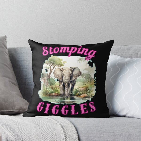 Item preview, Stomping Giggles. elephant head designed and sold by ElephantVibes.