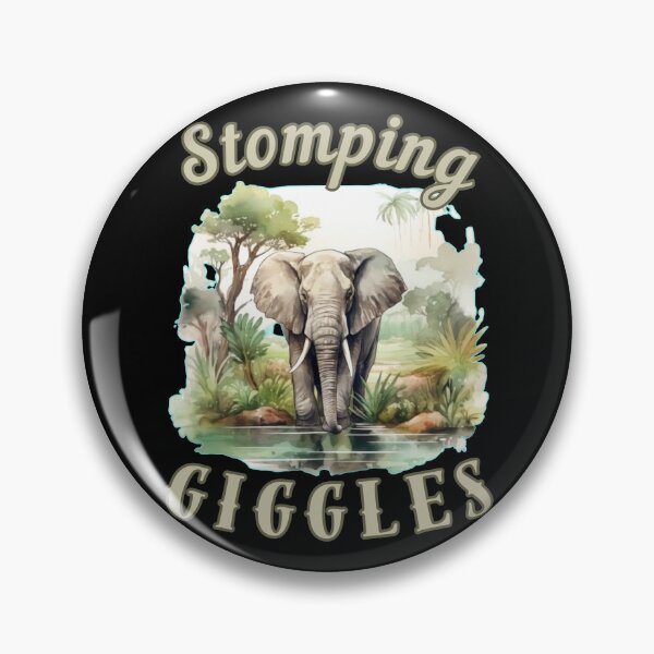 Item preview, Stomping Giggles. elephant face designed and sold by ElephantVibes.