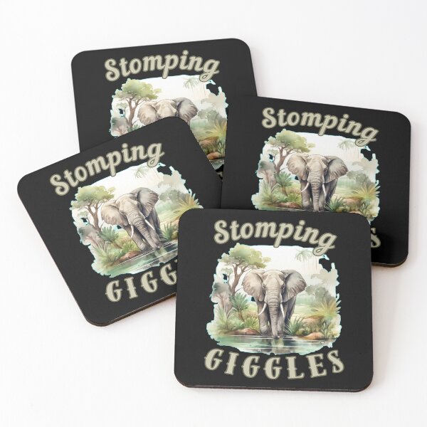 Item preview, Stomping Giggles. elephant face designed and sold by ElephantVibes.