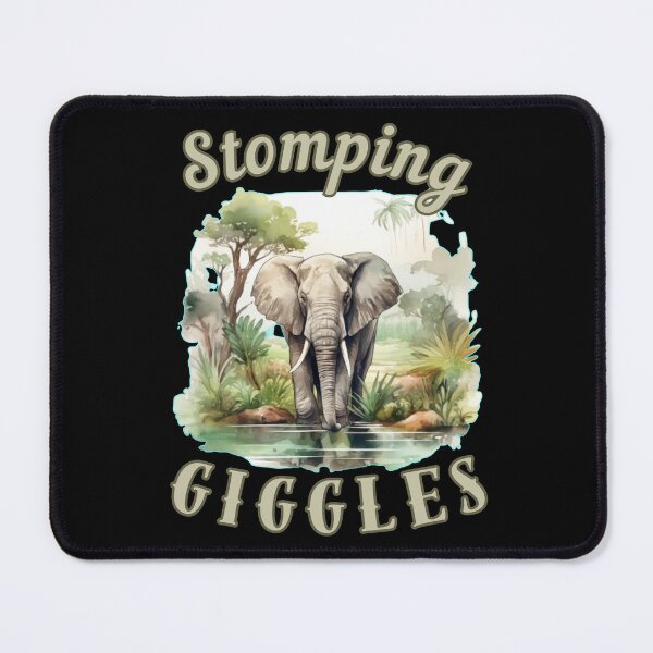 Item preview, Stomping Giggles. elephant face designed and sold by ElephantVibes.