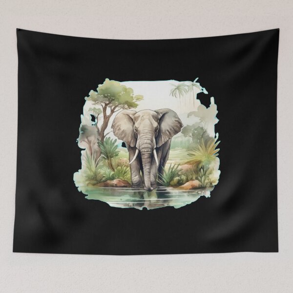 Item preview, Wild Elephant designed and sold by ElephantVibes.