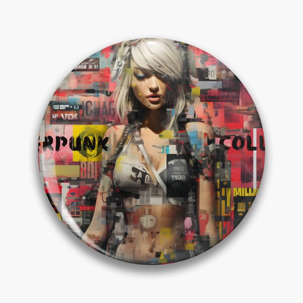 Artikelvorschau, Urban Digital Fusion – Cyberpunk-Collage entworfen und verkauft von inkArtistryfine.