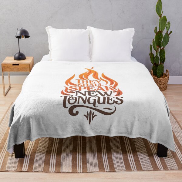 Item preview, They Shall Speak New Tongues, Fire Art designed and sold by Faithloveshop.