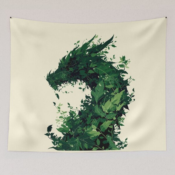 Item preview, Leafy dragon deity designed and sold by etherElric.
