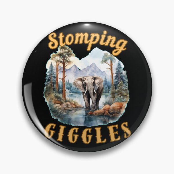 Item preview, Stomping Giggles. watercolor elephant designed and sold by ElephantVibes.